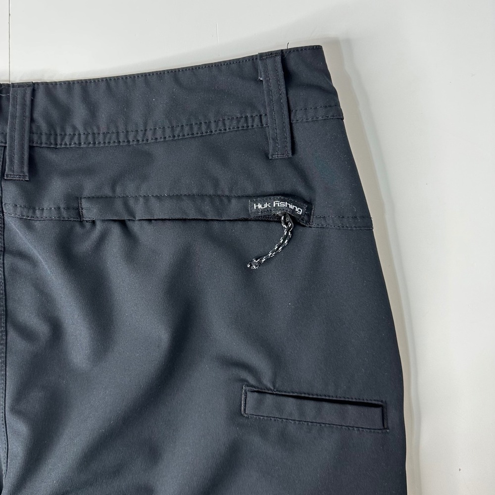 Huk Performance Fishing Pants Black Quick Dry Lightweight Outdoor Mens 30 - Picture 13 of 15